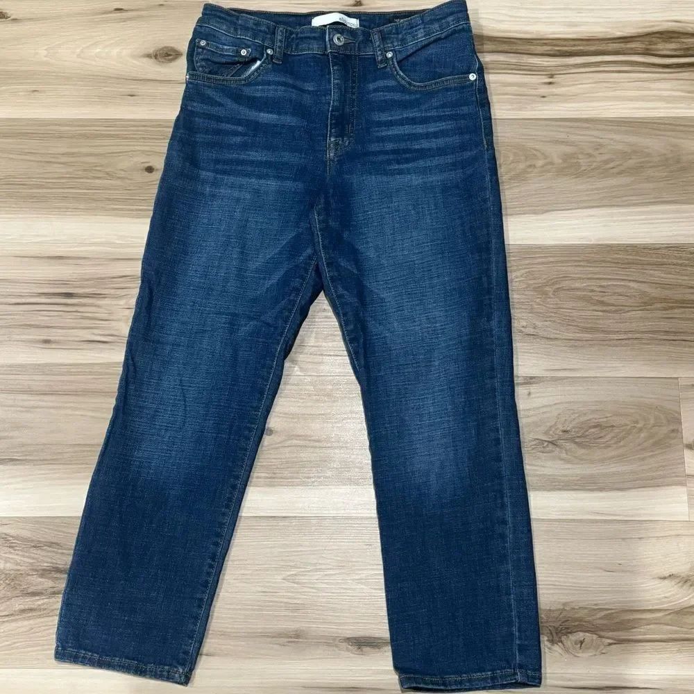 Ella Moss High Rose Straight Dark Blue Jeans Women’s 6/28